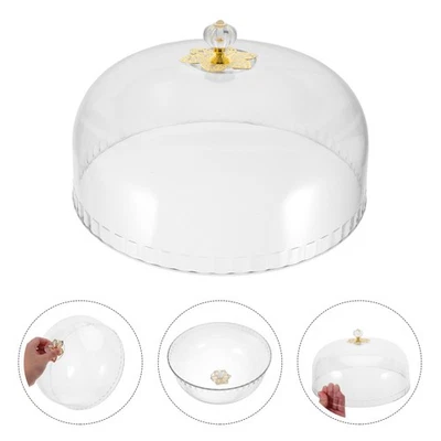  Cúpula de plástico para pasteles - Cubierta antipolvo redonda para postres y pasteleros de 11 pulgadas - Transparente Foto 1 de 4