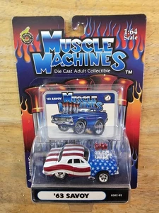 MUSCLE MACHINES '63 SAVOY, Red, White, And Blue Flag Design; 2002 GS02-02 - Picture 1 of 4