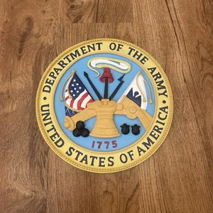 Abteilung der Armee Trittstein Harz hängende Wandrelief 9,5"W Spoontiques - Bild 1 von 14