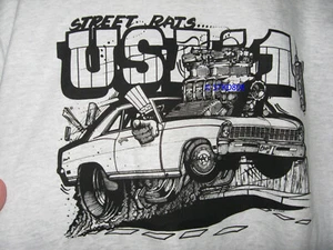 1966/67 Pro Street Chevy Nova Men's Light Steel T Shirt PLEASE READ DESCRIPTION - Picture 1 of 4