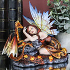 Ebros Friendship Companion Fairy With Baby Dragon Statue 5"h Fantasy