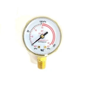 Pressure Gauge 2” Low Pressure for Acetylene Regulators 0-30 P.S.I. 2-30 - Picture 1 of 1
