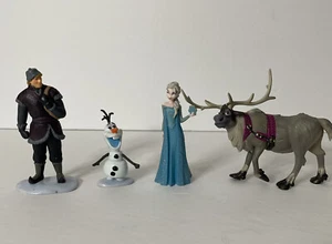 Disney's Frozen Playset Elsa Olaf Kristoff Sven Cake Toppers - Picture 1 of 10