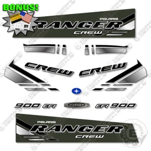 Fits Polaris Ranger 900 EFI Crew Decal Kit UTV Sage Green - 7 YEAR 3M VINYL! - Picture 1 of 2