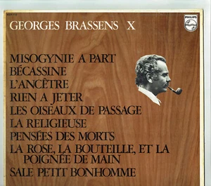 33T Georges BRASSENS Disque LP N° X MISOGYNIE A PART -BECASSINE -PHILIPS 6325112 - Picture 1 of 4