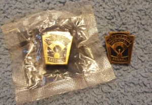  Vintage Lot of 2 Little League Baseball Sports Pin or Button Pin - Picture 1 of 4