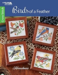 Libro patrón punto de cruz PÁJAROS DE UNA PLUMA ~ Colibrí, Grulla, Canario + - Imagen 1 de 6