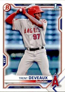 2021 BOWMAN PROSPECT 1ST BASE PAPER BP-94 TRENT DEVEAUX LOS ANGELES ANGELS 