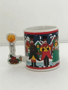 The Love Mug Collectible Christmas Edition Coffee Mug Carolers Singers NOS 1990 - Bild 1 von 4