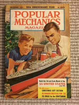 Popular Mechanics Magazine December 1952. American Copy. Solid. Over 290 Pages. - Image 1 of 4