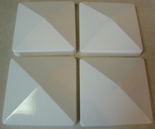 UPC 833930000631 product image for Fiberon 4 x 4 White Unlit PVC Bevel Post Sleeve Cap 100437 set of 4 | upcitemdb.com