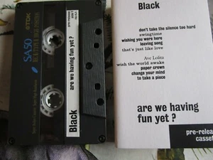 Black - Are We Having Fun Yet? Advance Promo Pre Release Cassette Tape Album - Picture 1 of 4
