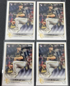 Lot of (4) 2022 Topps Series 2 Connor Overton RC Pittsburgh Pirates #339 A31 - Picture 1 of 9