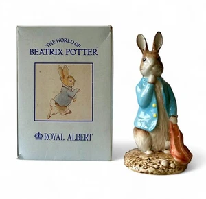 Vintage BEATRIX POTTER ROYAL ALBERT Peter Rabbit Red Pocket figurine 3242 boxed - Bild 1 von 7