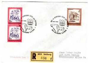1976 Feb 3rd. Registered Winter Olympic Cover. Salzburg to Berlin Germany. - Picture 1 of 2