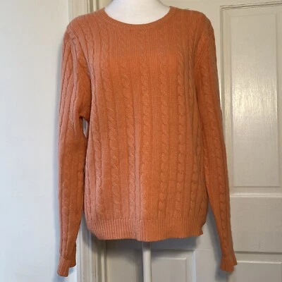 Suéter de Colección Jeanne Pierre Lana Angora Grueso Tejido con Cable para Mujer XL Pescador Acogedor Foto 1 de 4