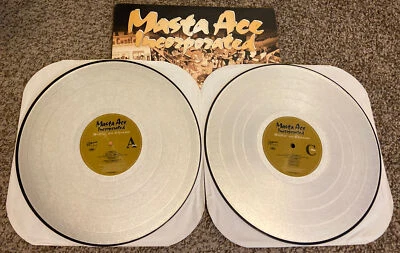 MASTA ACE INCORPORATED Sittin' On Chrome 2LP SILVER PICTURE DISC Delicious Vinyl - Image 1 of 4