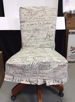 Ballard Designs Необходимый Плиссированный Обеденный Стул COUTURE ЧЕХОЛ Документ КОРИЧНЕВЫЙ - Изображение 1 из 4