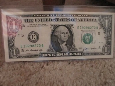 Birth year/Anniversary Note 1929 $1 Dollar Bill - Image 1 of 2