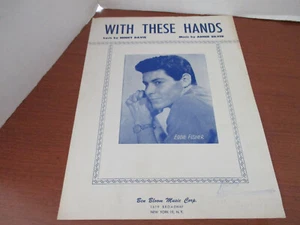 Partituras vintage 1950 "CON ESTAS MANOS" con Eddie Fisher - Imagen 1 de 1