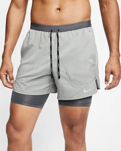Nike Flex Stride Men's 7 in 2-In-1 Runni Running Shorts Dark Gray Size Large - Picture 1 of 9