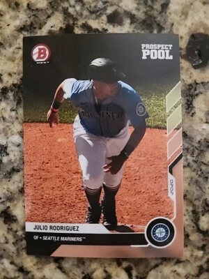2020 Bowman Next Prospect Pool #22 Julio Rodriguez Rookie RC Mariners /1292 - Image 1 of 4