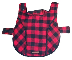 Buffalo Plaid Dog Vest/Jacket Eddie Bauer Fleece Lined M, L, 20 x 18" Dog Core - Picture 1 of 8