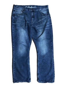 Safari Denim Bootcut Jeans Men's Size 38 x 32 Distressed/Stained - Picture 1 of 11