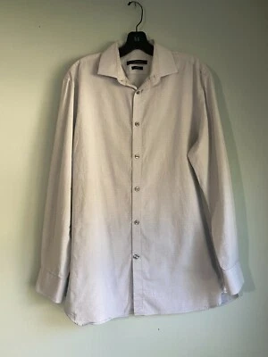 John Varvatos Blue Black Dot Slim Fit Button Front Shirt 15.5 32/33 - Image 1 of 4