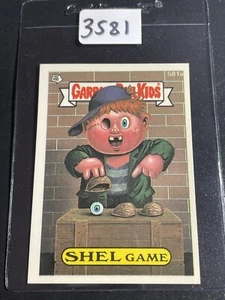 1988 Topps Garbage Pail Kids Card GPK Series 15 OS15 581a Shel Game NDC NrMT - Picture 1 of 3