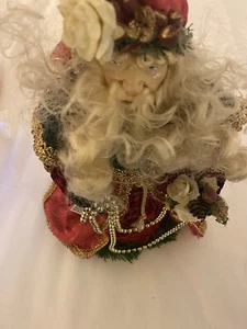 NWT Midwest Cannon Falls Santa Standing Christmas Tree Topper Folk Art 12" Large - Picture 1 of 11