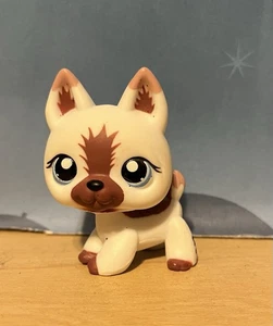 Littlest Pet Shop White German Shepherd #1421 With Blue Eyes Authentic - Picture 1 of 2