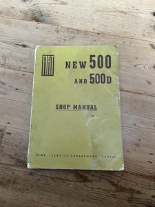 Fiat New 500 And 500D Shop Manual - Picture 1 of 8
