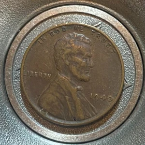 1940 Lincoln Cent**High Grade**Mint Errors Struck Thru Error 0**Patina**(Rare) - Picture 1 of 2