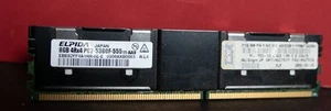 IBM ELPIDA 8GB 4Rx4 DDR2 PC2-5300F 667MHz ECC FB RAM MEMORY FAST SHIP - Picture 1 of 4