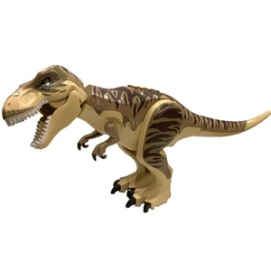 Neu LEGO Tyrannosaurus Rex Dinosaurier große Figur, hellbraun mit dunkelbraun und dunkelbraun - Bild 1 von 1