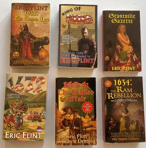 Lot of 6 paperback Eric Flint Novels Ring Of Fire Series - Bild 1 von 6