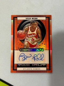 2024 Panini Obsidian, Twilight, Spud Webb Auto, Orange Prizm, 79/99! - Bild 1 von 2