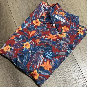 Tommy Bahama IslandZone Coast Camp Shirt Men's XXL Hawaiian Tropical - Picture 1 of 11