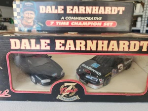 Dale Earnhardt 7-Time Champion 1:25 GM Goodwrech Lumina Diecast, 2 Car Set - NEW - Picture 1 of 7