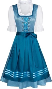 NEU XL JASAMBAC Dirndl Kleid Damen, 3-teilig Oktoberfest, deutsch, bayrisch US 16 - Bild 1 von 6