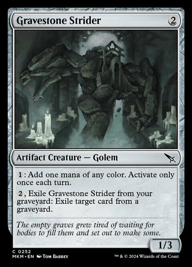 x1 Gravestone Strider - Murders at Karlov Manor - NM - MTG - Image 1 of 1