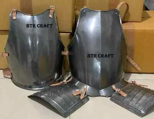 Medieval Knight Breastplate Body Armor With Chest plate Tasset Belt LARP SCA - Picture 1 of 5