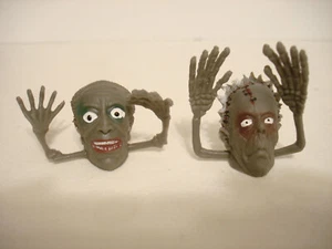 Vintage Horror Monster Halloween Fingerpuppen Ghul Zombie Wiggler Figur #3 & #5 - Bild 1 von 12