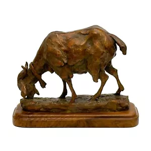 Sandy Scott Bronze Ziegenskulptur Künstler signiert Ltd Ed/100 - Bild 1 von 6