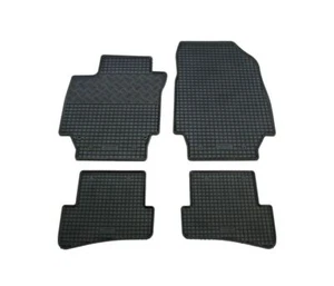 Black Rubber Car Floor Mats for Renault Captur 2013 2014 2015 2016 - Picture 1 of 6