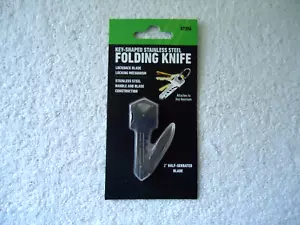 " NIP " Key Shaped Stainless Steel Folding Knife " Great Gift Item " - Picture 1 of 4