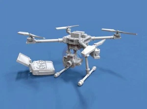 Drone cuadricóptero militar Royal modelo 1/35 con cámara y controlador UAV (2 piezas) 925 - Imagen 1 de 1