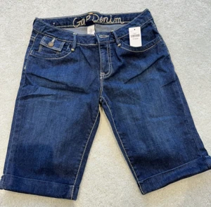 NWT Gap Kids Girls Denim Jean Shorts Bermuda Size 14R - Picture 1 of 2