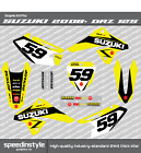 Graphics Decal Kit For Suzuki DRZ125 (2008-2021) DRZ 125 race team kit